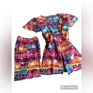 Size little girl size 8 multicolor